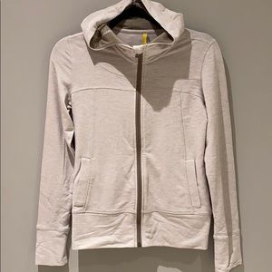 LOLE GREY ZIP SWEATER